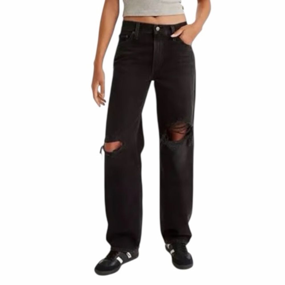 Levi’s premium Baggy dad jeans black rad dad 25 New